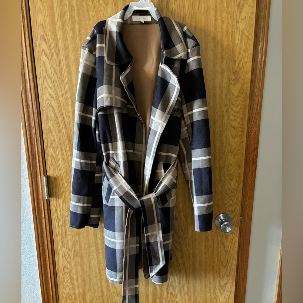 Solitaire Anthropologie faux suede jacket